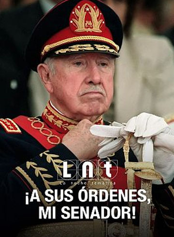 A sus ordenes mi senador